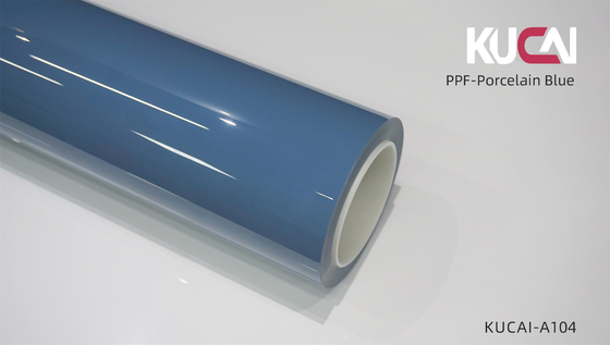 TPU โปรเซลีน สีน้ําเงิน PPF ผนังป้องกันสีรถยนต์